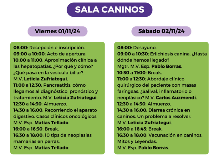3 sala caninos